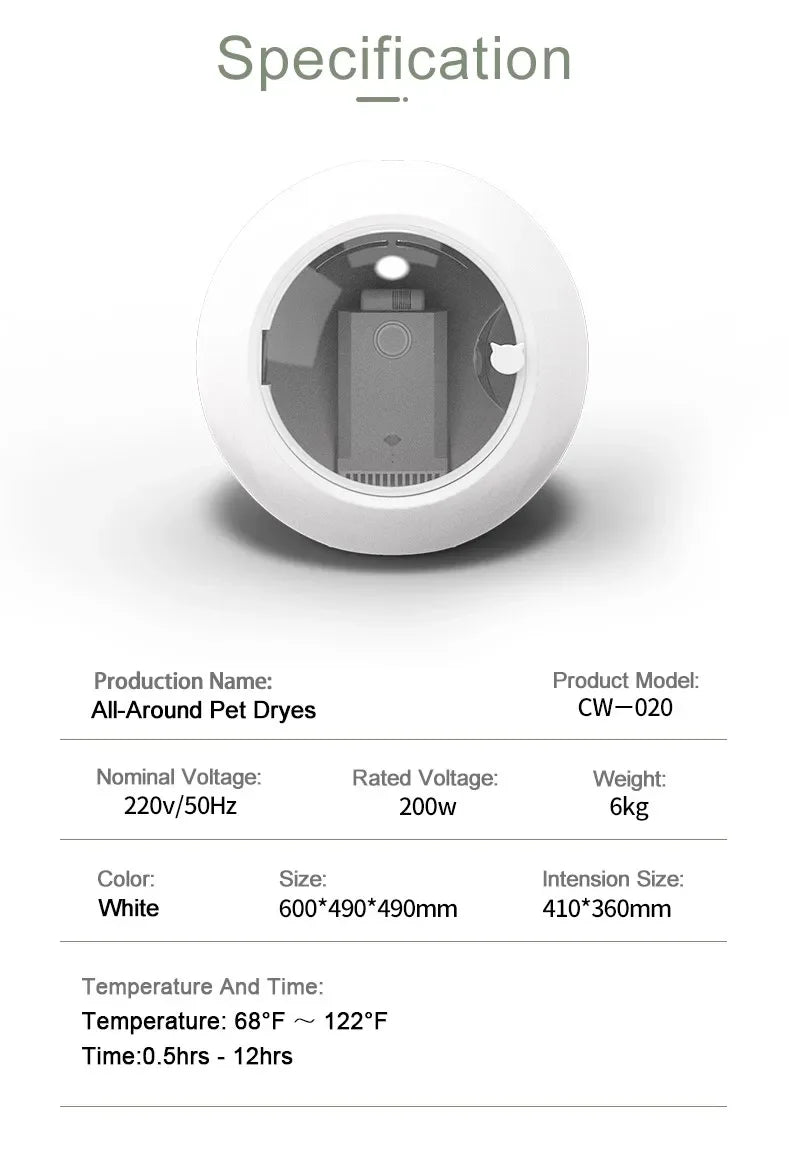 WhisperDry UV Pet Dryer